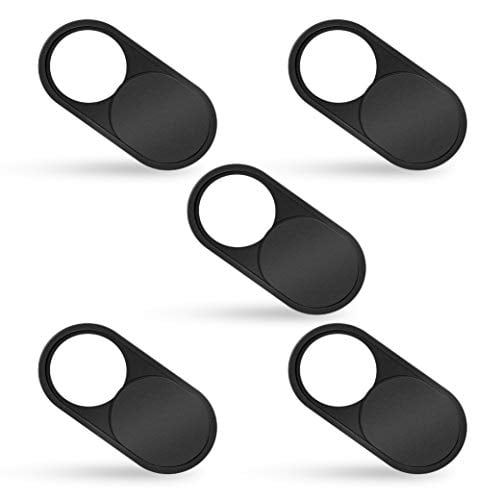 Black PC Protect Your Privacy Camera Privacy Covers Metal Web Camera Cover Compatible with Laptop 5-Pack iPad Pro iMac MacBook Pro